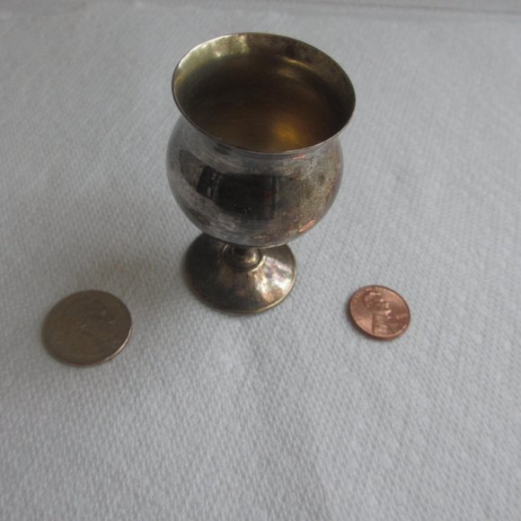 Vintage Rare Sheridan Silver Plate Tulip Shaped Wine Cordial Goblets Chalices - Picture 4 of 9